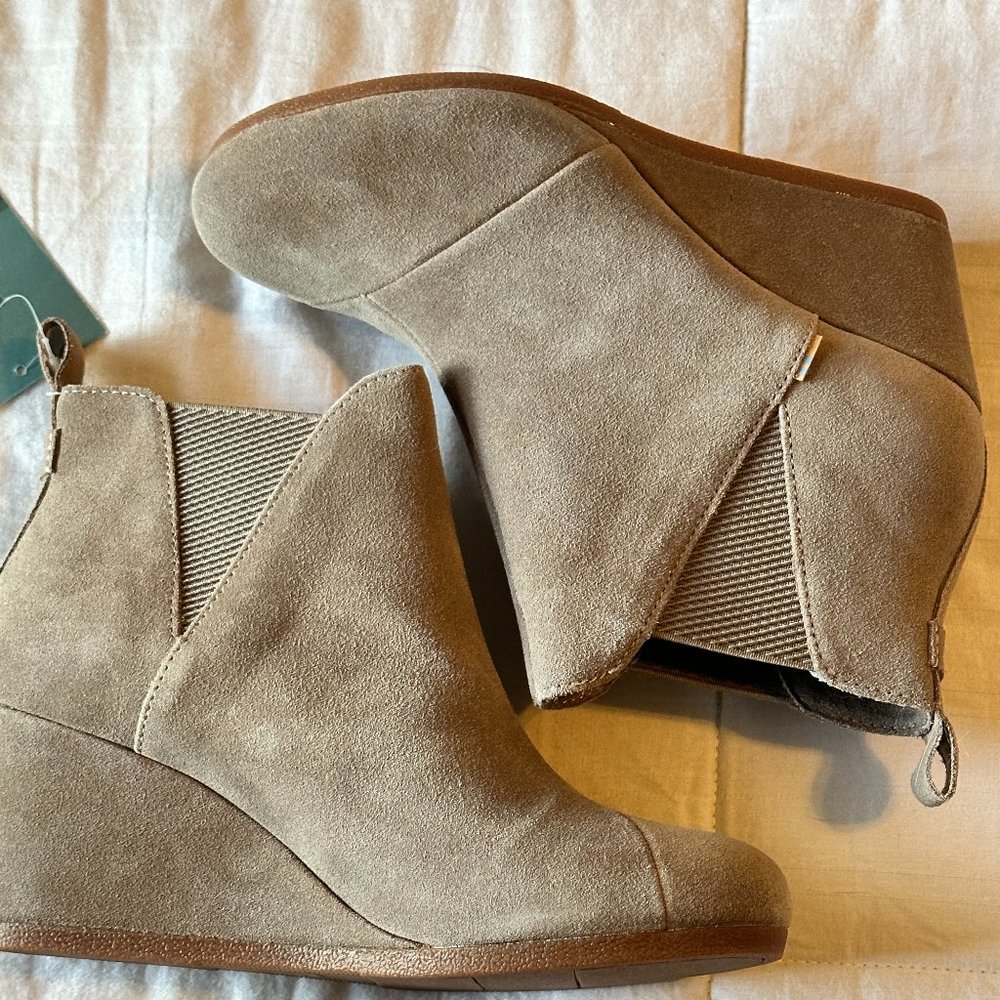 Toms Bootie, Taupe Grey, Sz 7.5